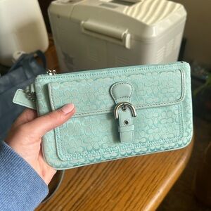Coach Large Skinny Wrist NWT Baby Blue